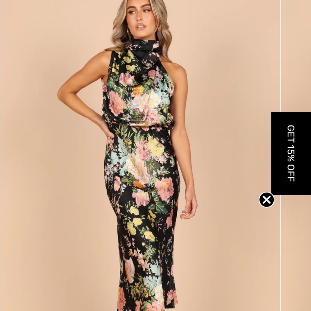 Petal and pup halter midi dress!